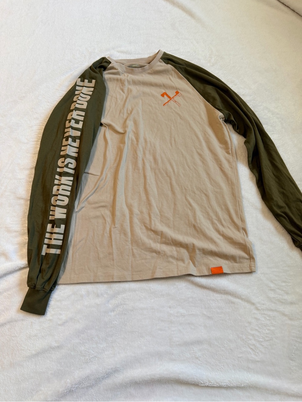 All American Roughneck Men’s Long Sleeve Graphic Shirt Size Small